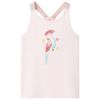 vidaXL Canotta da Bambina Rosa Tenue 116