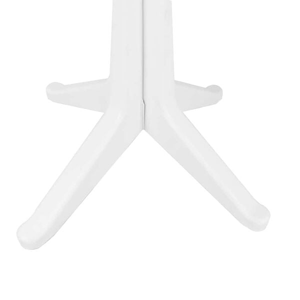 vidaXL Tavolo da Giardino Bianco 70 x 70 x 71.7 cm Plastica