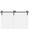 vidaXL Kit di Binari per Porte Scorrevoli 183 cm Acciaio Nero