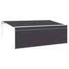 vidaXL Tenda retrattile Antracite 400 x 200 cm Poliestere e Alluminio