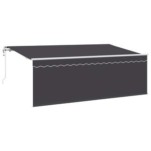 vidaXL Tenda retrattile Antracite 400 x 200 cm Poliestere e Alluminio
