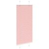 vidaXL Tenda Plissettata Rosa 60x100 cm Larghezza Tessuto 59,4 cm