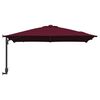 vidaXL Ombrello da giardino Rosso Bordeaux 248,5 x 247,5 x 160 cm