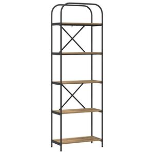 vidaXL Libreria 5 livelli 60 x 30 x 183 cm Legno ingegnerizzato