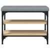vidaXL Panca Porta Scarpe Rovere Sonoma 62x32x47 cm Legno Multistrato