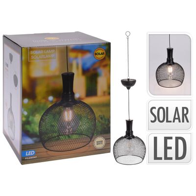ProGarden Lampada Solare Sospesa a LED per Esterni in Metallo 18,5 cm