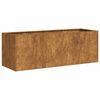 vidaXL Fioriera Arrugginita 120x40x40 cm in Acciaio Corten