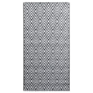 vidaXL Tappeto da Esterni ARAKIL Bianco e Nero 160x230 cm in PP