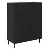 vidaXL Credenza con cassetto Rovere Nero 69,5 x 34 x 180 cm