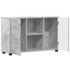 vidaXL Credenza con porta FLORIN Grigio cemento 88,5 x 30,5 x 55,5 cm