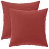 vidaXL Federa 2 pcs HEERLEN Rosso Vino 30 x 30 cm Poliestere