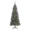 vidaXL Albero di Natale artificiale con 150 LED Verde 150 cm