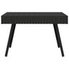 vidaXL Tavolino Pieghevole Nero 60x40x38 cm in Polyrattan