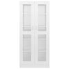 vidaXL Armadietto Vetrina Bianco Lucido 82,5x30,5x185 cm Multistrato