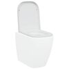 vidaXL Sedile del WC Bianco 47,5 x 35 x 3,6 cm Duroplast