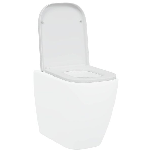 vidaXL Sedile del WC Bianco 47,5 x 35 x 3,6 cm Duroplast