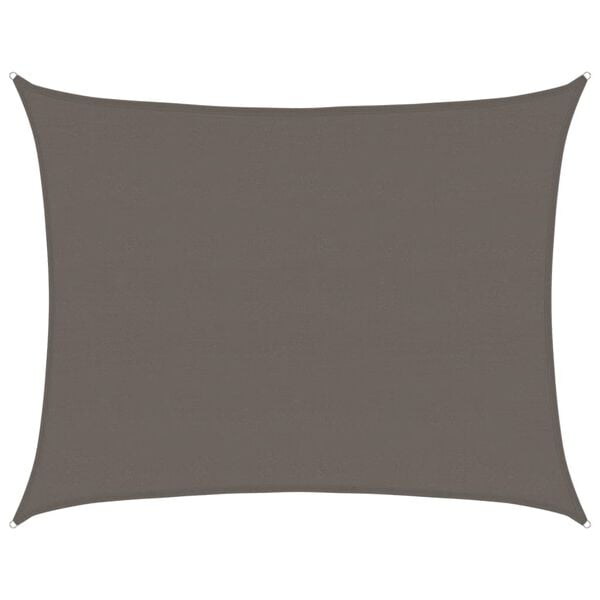 vidaXL Vela Parasole 160 g/m&sup2; Antracite 6x8 m in HDPE