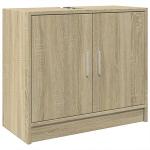 vidaXL Mobile Lavabo Rovere Sonoma 63x29x55 cm Legno Multistrato