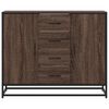 vidaXL Credenza Rovere Marrone 92x35x76 cm in Legno Multistrato