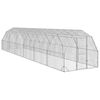 vidaXL Recinto per Polli 2,5x12x2,25 m in Acciaio Zincato