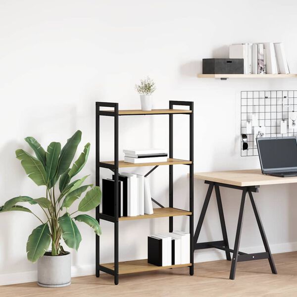 vidaXL Libreria Rovere artigianale 60 x 30 x 120 cm Legno multistrato