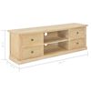 vidaXL Mobile TV 120x30x40 cm in Legno