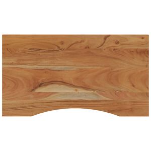vidaXL Piano Scrivania 80x50x2,5 cm Rettangolare Legno Massello Acacia