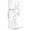 vidaXL Decorazione Muro da Giardino 105x55 cm Bamb&ugrave; in Acciaio Corten
