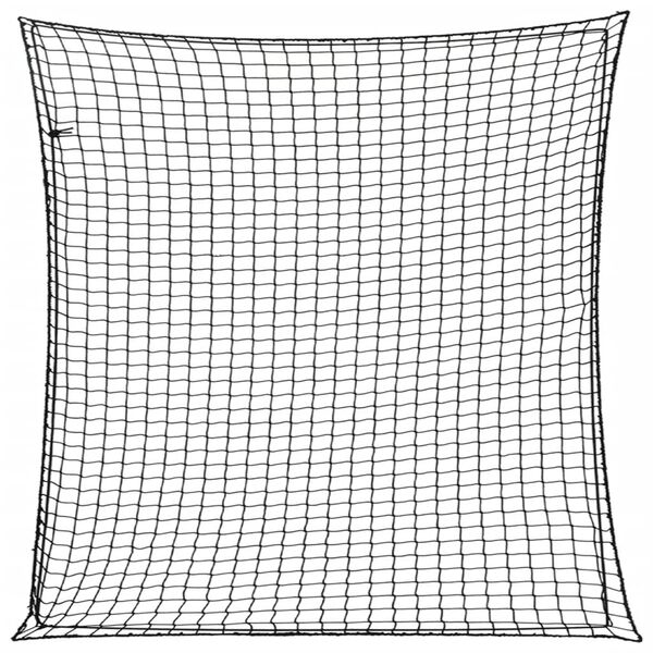 vidaXL Rete per Rimorchio con Corda Elastica Nero 4x4 m in PP
