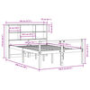 vidaXL Letto Libreria senza Materasso 140x200 cm in Legno di Pino