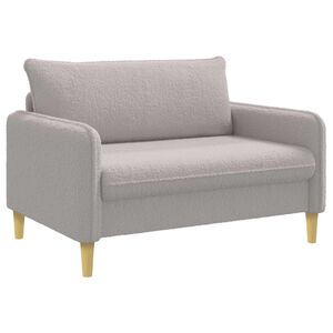 vidaXL Poltrona XXL Grigio Chiaro Boucl&eacute;
