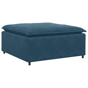 vidaXL Modulo Poggiapiedi Divano Modulare Blu 100x100x48 cm