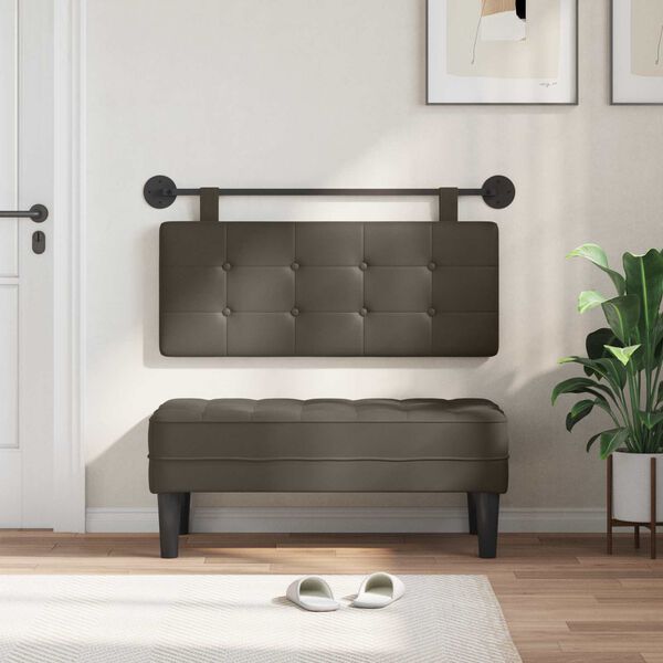 vidaXL Testata appesa Montaggio a parete Pelle Sintetica