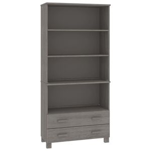 vidaXL Credenza HAMAR in Legno Massello di Pino Grigio Chiaro