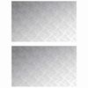 vidaXL Gradini per Scale 2 pz 80 x 50 cm Argento Alluminio