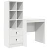 vidaXL Scrivania con cassetto 2 pcs Bianco