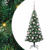 vidaXL Albero di Natale artificiale con luci integrate Verde 120 cm