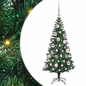 vidaXL Albero di Natale artificiale con luci integrate Verde 120 cm