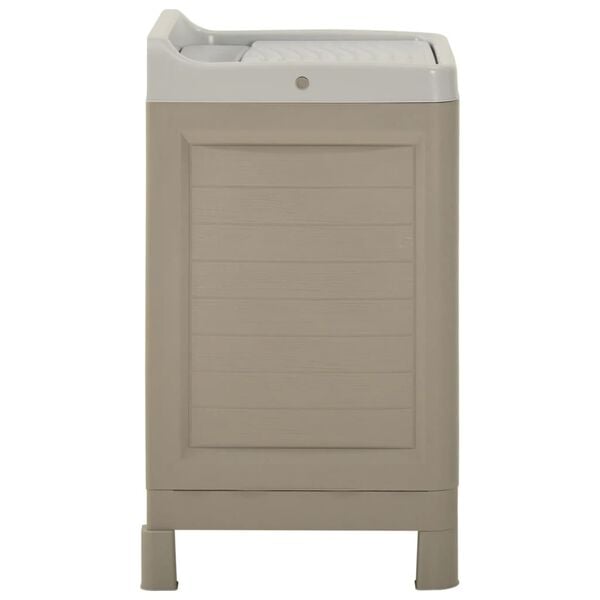 vidaXL Mobiletto per Lavanderia 60x51x89 cm Sabbia