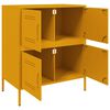 vidaXL Credenza Giallo Senape 68x39x79 cm in Acciaio