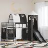 vidaXL Struttura del letto loft per bambini Nero 74,5 x 190 cm Metallo