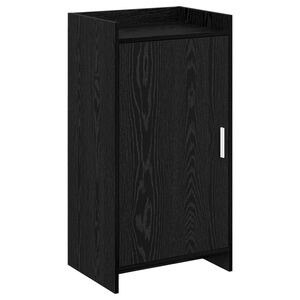 vidaXL Mobile per scarpe con archiviazione Rovere Nero 48 x 36 x 92 cm