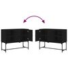 vidaXL Credenza Nera 100x40x79,5 cm in Legno Multistrato