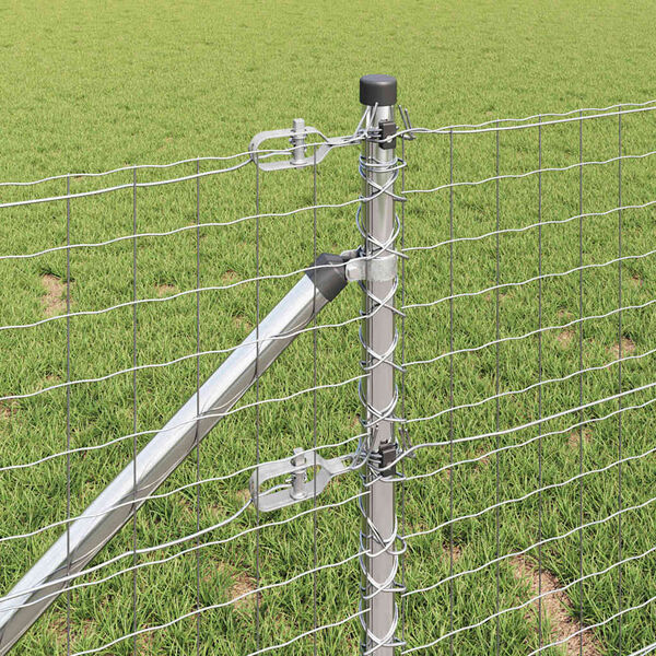 vidaXL Palo della recinzione 26 pcs Grigio 3,2 x 3,2 x 60 cm