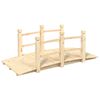 vidaXL Ponte Giardino Ringhiere 150x67x56cm Legno Massello Abete Rosso