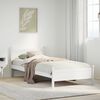 vidaXL Letto senza Materasso Bianco 90x190 cm in Legno Massello Pino