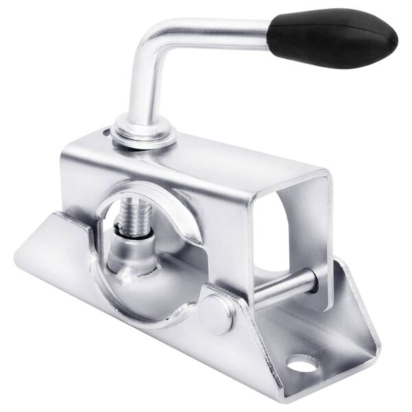 vidaXL Morsetti per Ruotino 2pz 13,5x6,5x14 cm Acciaio Zincato