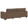 vidaXL Divano a 3 Posti Marrone 220x77x82 cm in Tessuto