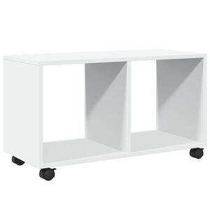 vidaXL Mobiletto con Ruote Bianco 72x33x42,5 cm in Truciolato