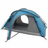 vidaXL Tenda da trekking con telo impermeabile 2 persona 2 persone Blu